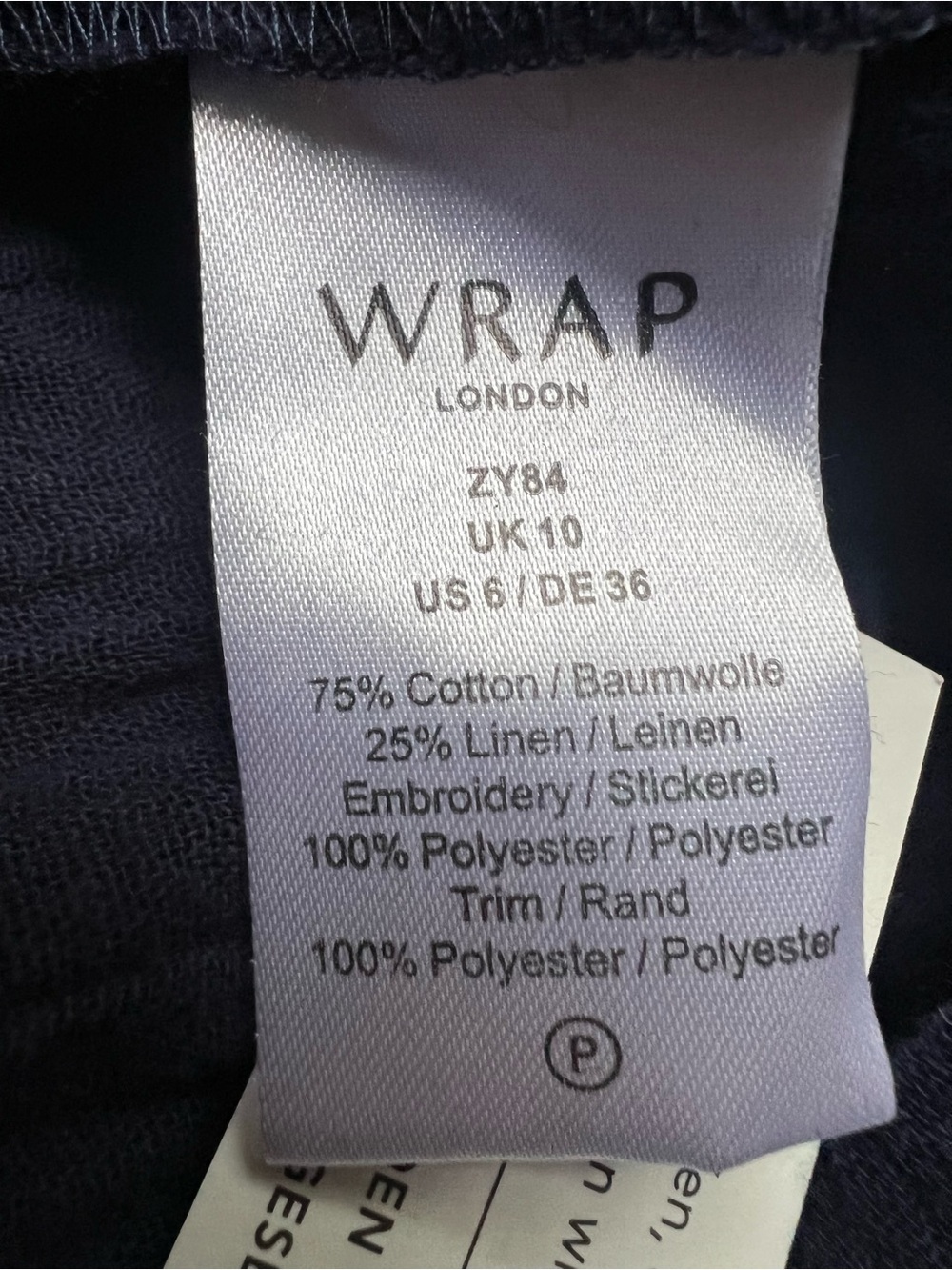 NWT Wrap London Embroidered
Crinkle Cotton & Linen Dress 6 - Picture 14 of 15